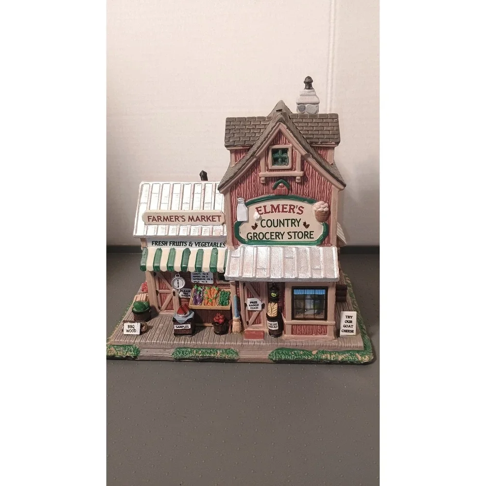 Lemax Elmer's Country Grocery Store Village Collection Brown Good Harvest Rustic